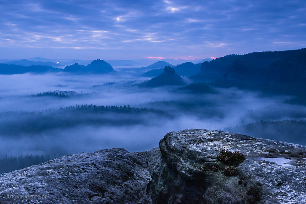 Blaue Stunde - Sächsische Schweiz